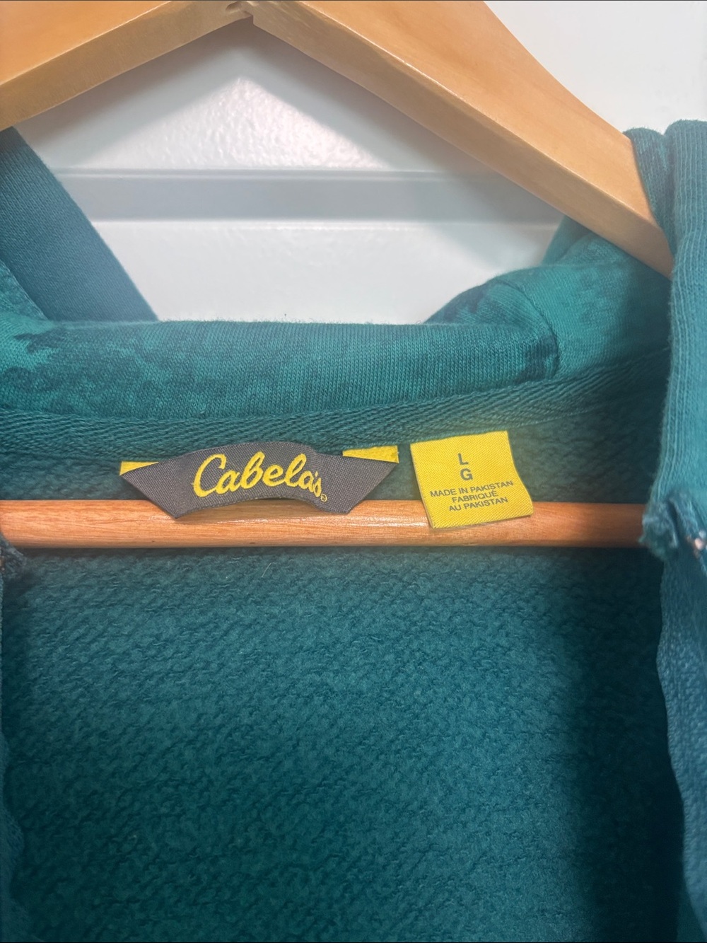 Cabela's Teal Green Women's Zip-Up Hoodie - Picture 2 of 2